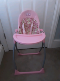 baby annabell high chair 3 in 1